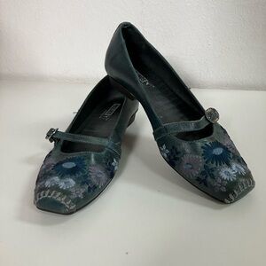 Pikolinos Floral Leather Mary Jane Flats – EU 37 (US 6.5–7)